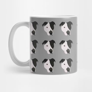 White and Black Pitbull Mug